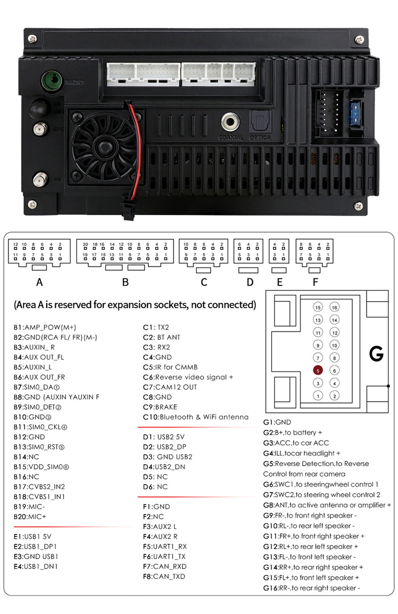 Autoradio CarPlay Fiat 500 (2007-2015) – Écran 7 pouces, 8 cœurs, jusqu'à 8 Go + 128 Go, vue 49