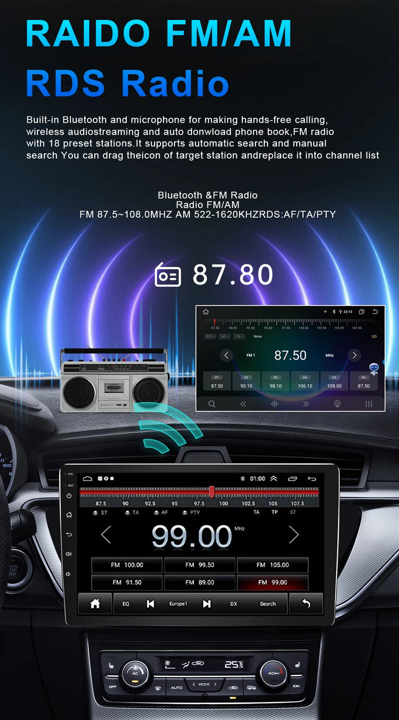 Autoradio CarPlay Volkswagen Polo 4 (2004-2009) – Écran 9 pouces, cadre noir ou argent, vue 23