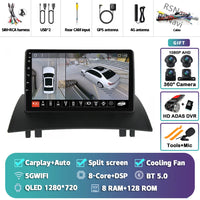 Autoradio CarPlay Renault Mégane 2 (2002-2009) – Écran 9 pouces, jusqu'à 16 Go + 512 Go, vue 30