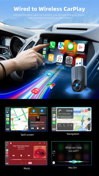 Adaptateur CarPlay Sans Fil USB 2 en 1 – 7 Modèles au Choix, Bluetooth 5.4, Wi-Fi 5,8 GHz, vue 21