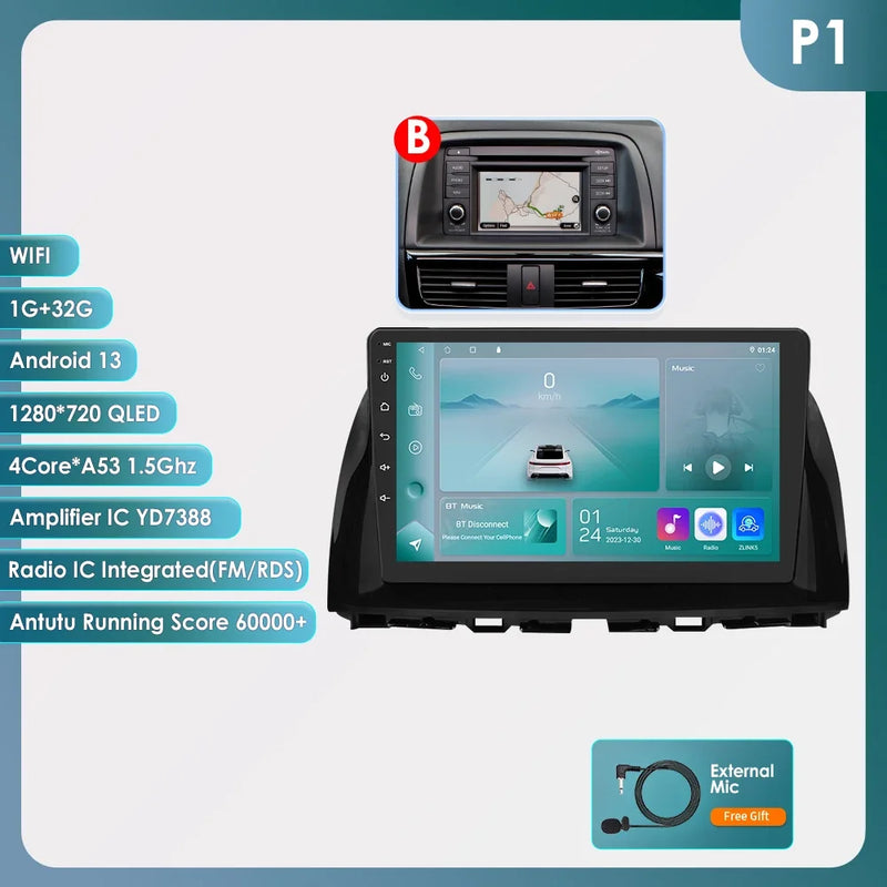 Autoradio CarPlay Mazda CX-5 (2012-2015) – Écran 10,1 pouces, Android 13, vue 18