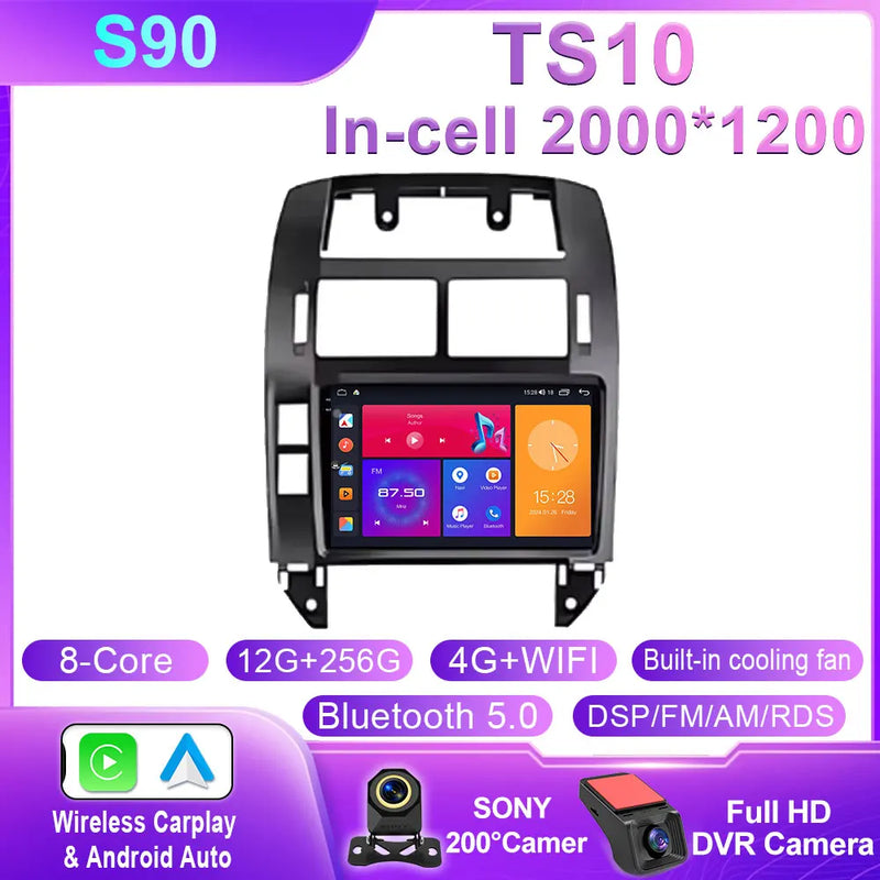 Autoradio CarPlay Volkswagen Polo 4 (2004-2009) – Écran QLED 9 pouces, Android 16, jusqu'à 12 Go + 256 Go, vue 38