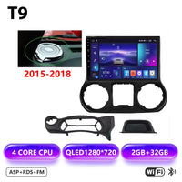 Autoradio CarPlay Jeep Wrangler JK (2011-2018) – Écran 9 pouces sans fil, jusqu'à 12 Go + 256 Go, vue 13