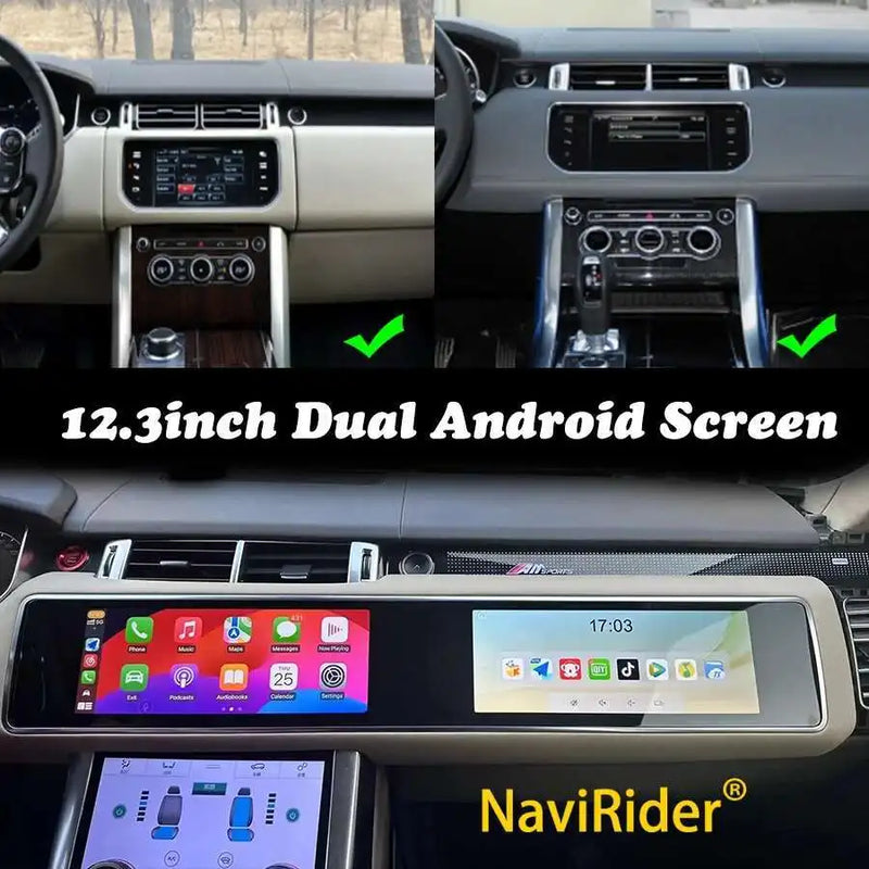 Autoradio CarPlay Land Rover Range Rover Sport L494 (2013-2017) – Double écran Android, vue 8