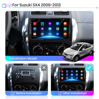 Autoradio CarPlay Suzuki SX4 (2006-2013) – Écran 9 pouces sans fil, jusqu'à 12 Go + 256 Go, vue 7