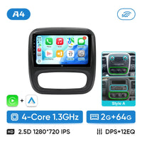 Autoradio CarPlay Renault Trafic 3 et Opel Vivaro B (2014-2018) – Écran 9 pouces, sans fil, vue 8