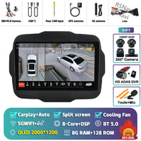 Autoradio CarPlay Jeep Renegade (2016-2020) – Écran 9 pouces, jusqu'à 16 Go + 512 Go, vue 40