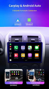 Autoradio CarPlay Suzuki SX4 (2006-2013) – Écran 9 pouces sans fil, jusqu'à 12 Go + 256 Go, vue 12