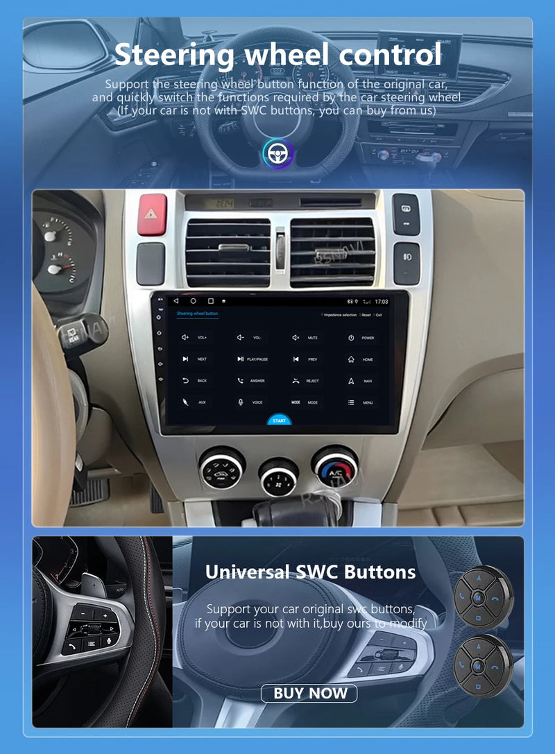 Autoradio CarPlay Hyundai Tucson (2004-2009) – Écran 10 pouces, jusqu'à 16 Go + 256 Go, vue 16