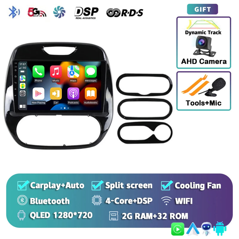 Autoradio CarPlay Renault Captur (2016-2019) – Écran 9 pouces, Android 16, vue 22