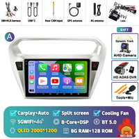 Autoradio CarPlay Peugeot 301 et Citroën C-Elysée (2012-2016) – Écran QLED, Android 16, vue 32
