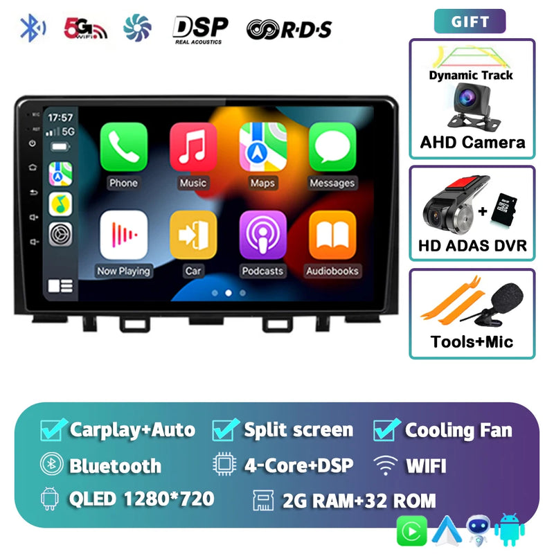 Autoradio CarPlay Kia Rio YB et Stonic (2016-2020) – Écran 9 pouces, jusqu'à 16 Go + 512 Go, vue 46