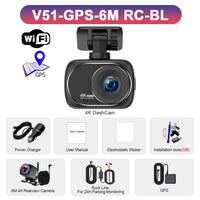 Dashcam 4K Avant et Arrière 4K – Écran 2 Pouces, Wi-Fi, GPS en Option, vue 19