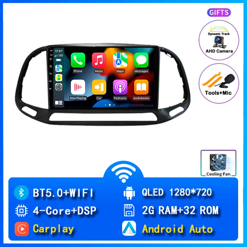 Autoradio CarPlay Fiat Doblo (2015-2019) – Écran 9 pouces, jusqu'à 12 Go + 256 Go, vue 18