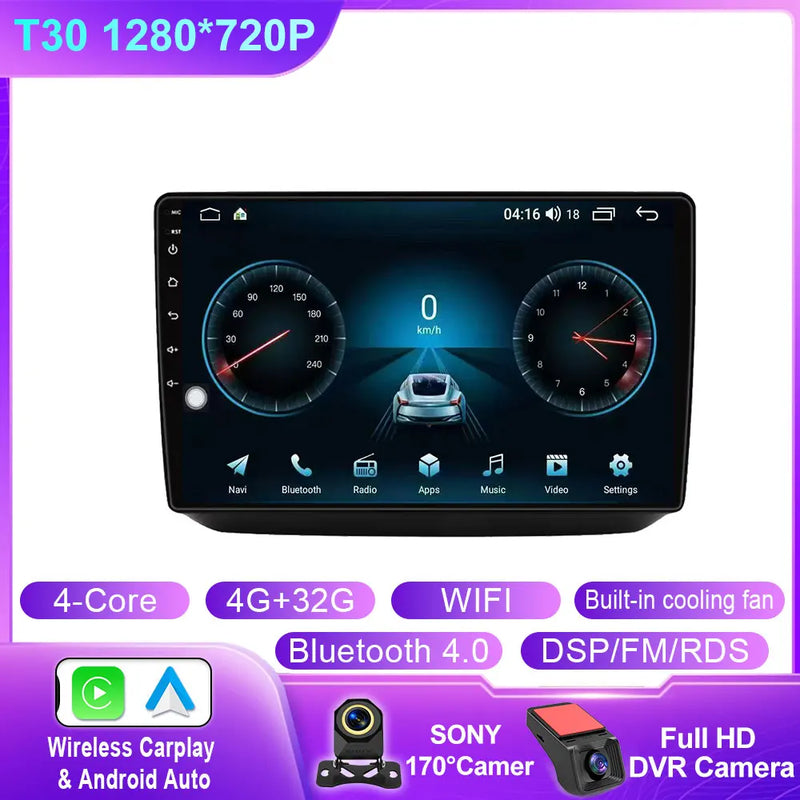 Autoradio CarPlay Skoda Fabia 2 (2007-2014) – Écran 10 pouces, jusqu'à 12 Go + 256 Go, vue 8
