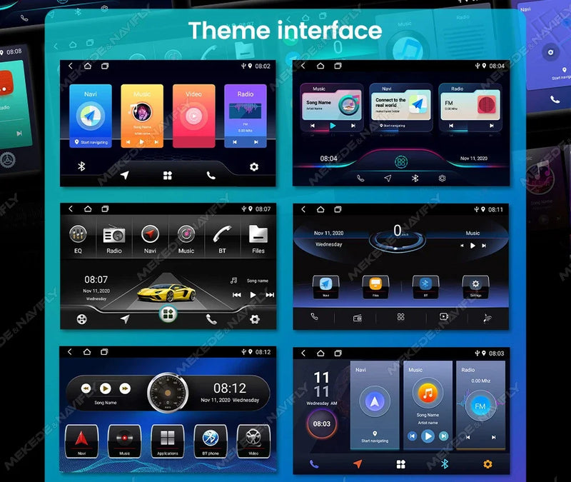 Autoradio CarPlay Suzuki Jimny JB64 et JB74 (2018-2020) – Écran 9 pouces, jusqu'à 2 Go + 32 Go, vue 36