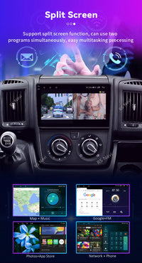 Autoradio CarPlay Fiat Ducato, Peugeot Boxer et Citroën Jumper (2007-2015) – Écran 9 pouces, jusqu'à 16 Go + 256 Go, vue 19