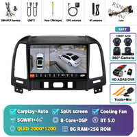 Autoradio CarPlay Hyundai Santa Fe 2 (2006-2012) – Écran 9 pouces, jusqu'à 16 Go + 512 Go, vue 26
