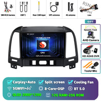 Autoradio CarPlay Hyundai Santa Fe 2 (2006-2012) – Écran 9 pouces, jusqu'à 16 Go + 512 Go, vue 37