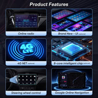 Autoradio CarPlay Opel Astra J (2009-2015) et Cascada – Écran vertical 9,7 pouces, jusqu'à 8 Go + 256 Go, vue 4