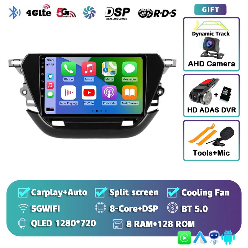 Autoradio CarPlay Opel Corsa F (2019-2023) – Écran 9 pouces, jusqu'à 12 Go + 256 Go, vue 32