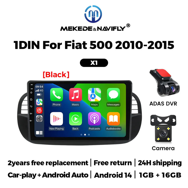 Autoradio CarPlay Fiat 500 (2010-2015) – Écran 9 pouces IPS, Android 14, jusqu'à 2 Go + 32 Go, vue 43
