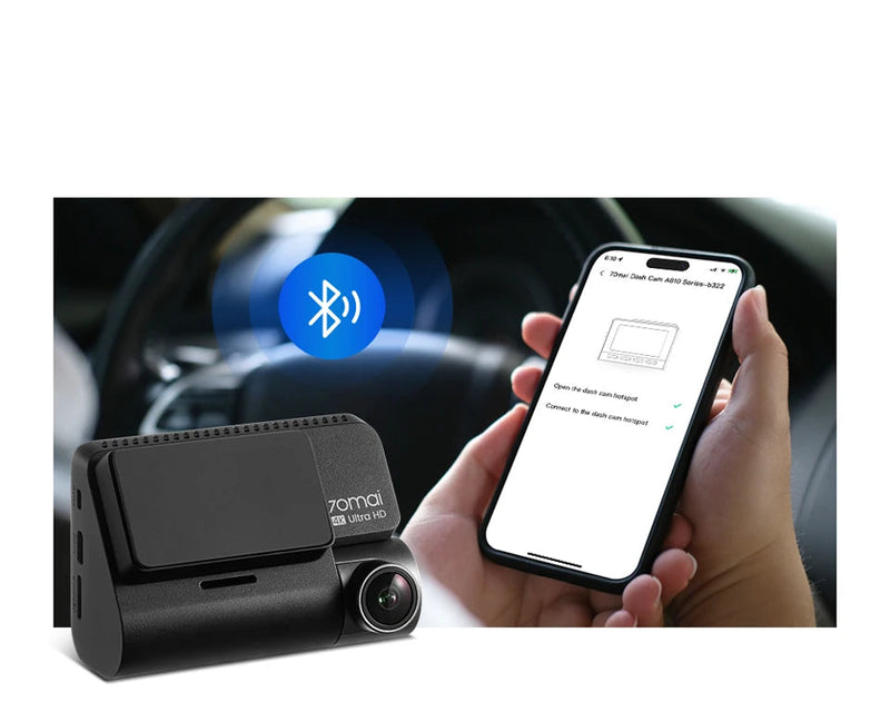 Dashcam voiture 4K avant arrière – Caméra embarquée WiFi, vision nocturne, GPS, surveillance 24h + carte SD 64 Go