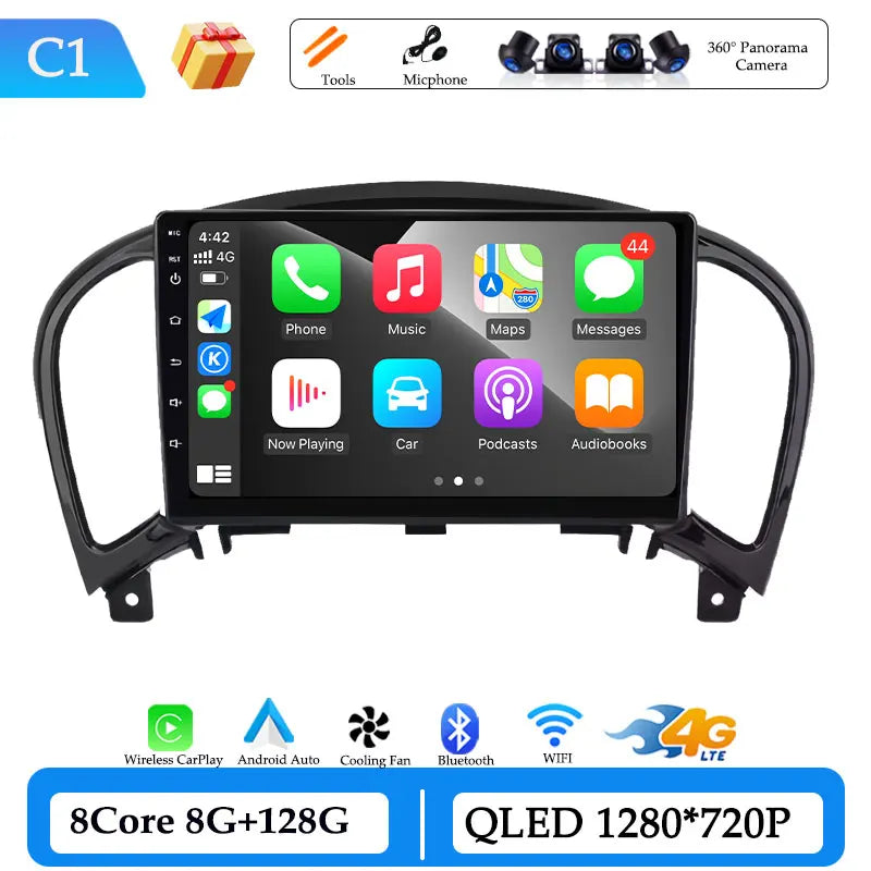 Autoradio CarPlay Nissan Juke (2011-2016) – Écran 9 pouces, Android 15, option écran 2K, vue 23