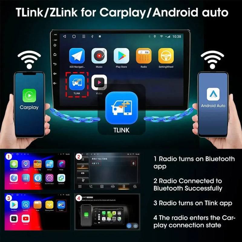 Autoradio CarPlay Dacia Logan 1 et Sandero (2009-2015) – Écran 9 pouces, jusqu'à 12 Go + 128 Go, vue 16