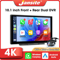 Écran CarPlay Portable 10,1 Pouces – Sans Fil, Dashcam 4K en Option