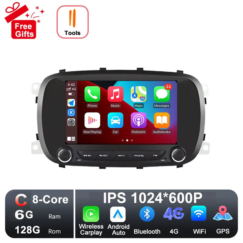 Autoradio CarPlay Fiat 500X (2014-2020) – Écran IPS 7 pouces, jusqu'à 8 Go + 256 Go, vue 26