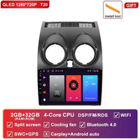 Autoradio CarPlay Nissan Qashqai J10 (2006-2013) – Écran 9 pouces, option écran 2K, jusqu'à 12 Go + 256 Go, vue 48