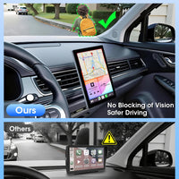 Écran CarPlay Universel Sans Fil 7, 8 ou 9 Pouces – Support Magnétique et Ventouse, vue 5