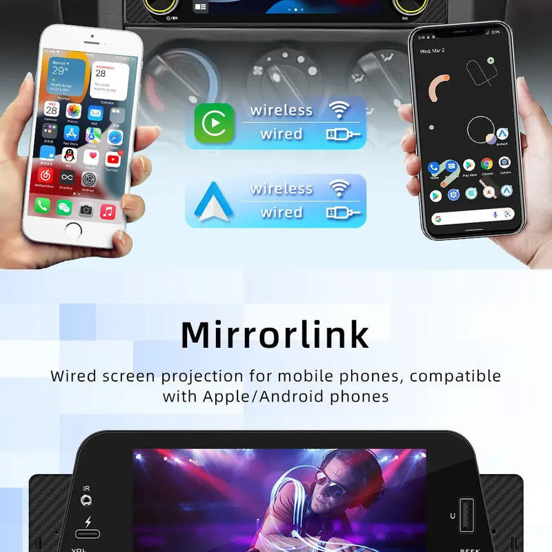 Autoradio CarPlay 1 DIN Universel – Écran 5 Pouces, Sans Fil, Bluetooth, FM, vue 11