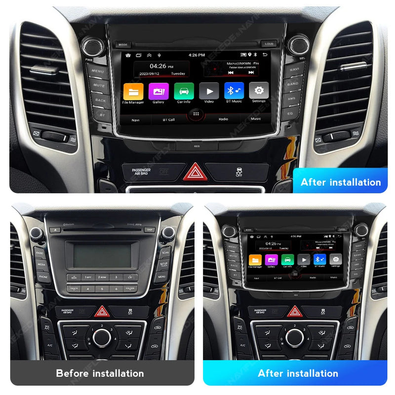 Autoradio CarPlay Hyundai i30 GD et Elantra GT (2011-2017) – Écran IPS 7 pouces, 2 Go + 64 Go, vue 10