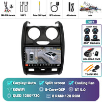 Autoradio CarPlay Dacia Duster (2015-2021) – Écran 9 pouces, Android 16, jusqu'à 16 Go + 512 Go, vue 30