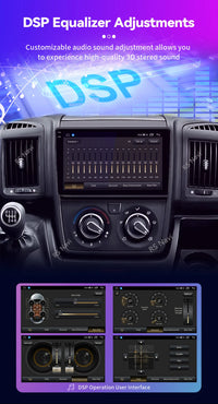 Autoradio CarPlay Fiat Ducato, Peugeot Boxer et Citroën Jumper (2007-2015) – Écran 9 pouces, jusqu'à 16 Go + 256 Go, vue 14