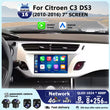 Autoradio CarPlay Citroën C3 et DS3 (2010-2016) – Écran QLED 7 pouces, Android 16, jusqu'à 8 Go + 256 Go