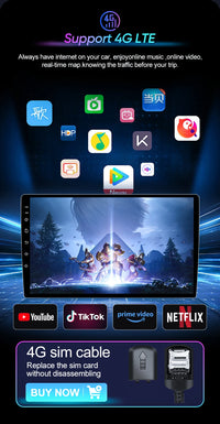 Autoradio CarPlay Peugeot 407 (2004-2011) – Écran 9 pouces, option écran 2K, jusqu'à 12 Go + 256 Go, vue 26