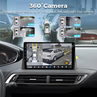 Autoradio CarPlay Peugeot 3008 et 5008 (2017-2020) – Écran 9 pouces, Android 16, vue 3