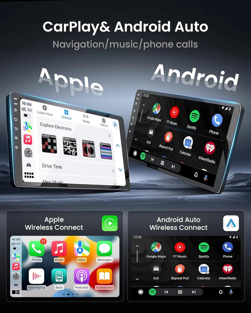 Autoradio CarPlay Chevrolet Captiva (2008-2012) – Écran 9 pouces sans fil, jusqu'à 16 Go + 512 Go, vue 4