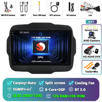 Autoradio CarPlay Jeep Renegade (2016-2020) – Écran 9 pouces, jusqu'à 16 Go + 512 Go, vue 48