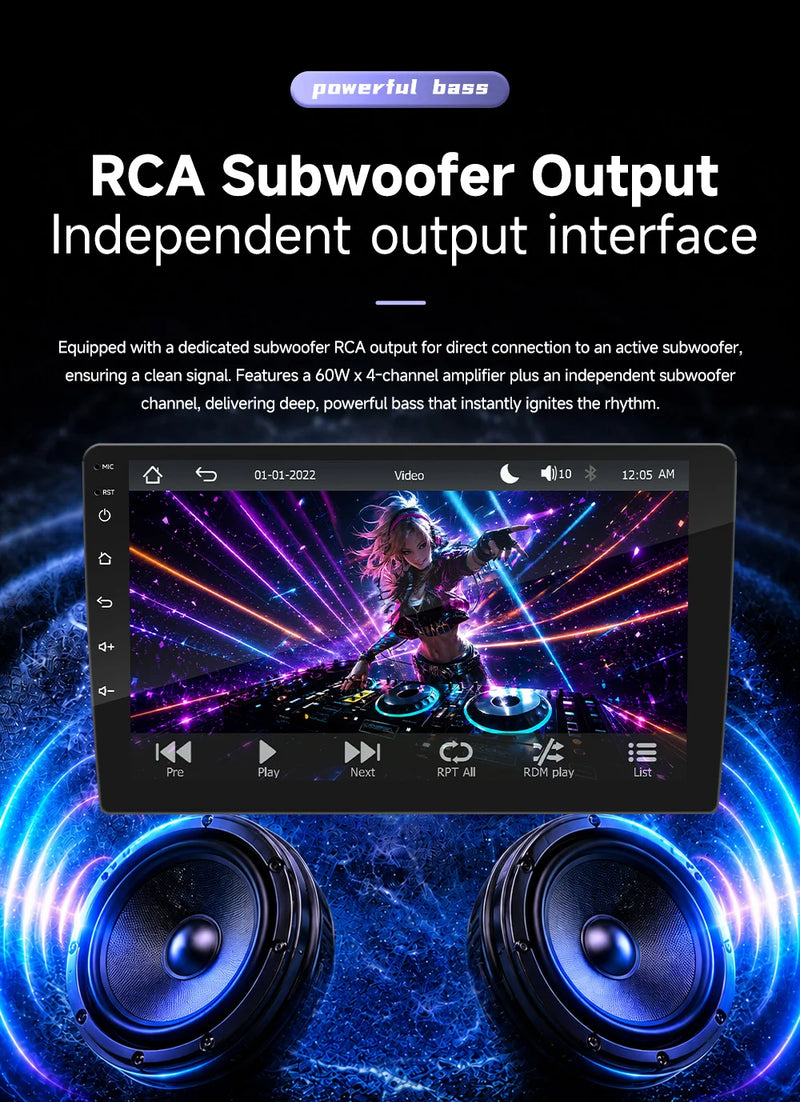 Autoradio CarPlay 2 DIN Universel – Écran 9 ou 10,1 Pouces, Filaire, Caméra en Option, vue 19