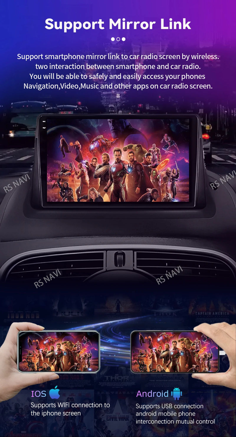 Autoradio CarPlay Renault Kangoo (2009-2018) – Écran 9 pouces, Android 16, jusqu'à 16 Go + 512 Go, vue 26