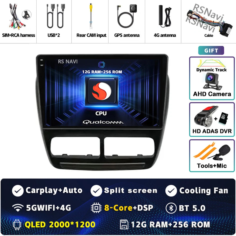 Autoradio CarPlay Fiat Doblo (2010-2015) – Écran 9 pouces sans fil, jusqu'à 16 Go + 512 Go, vue 23