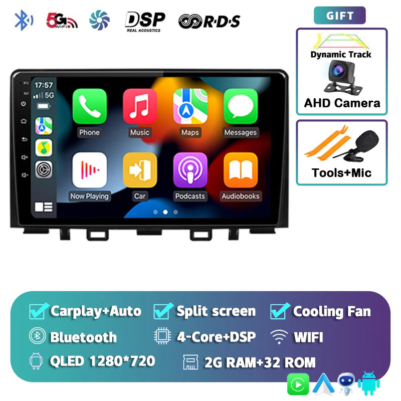 Autoradio CarPlay Kia Rio YB et Stonic (2016-2020) – Écran 9 pouces, jusqu'à 16 Go + 512 Go, vue 51