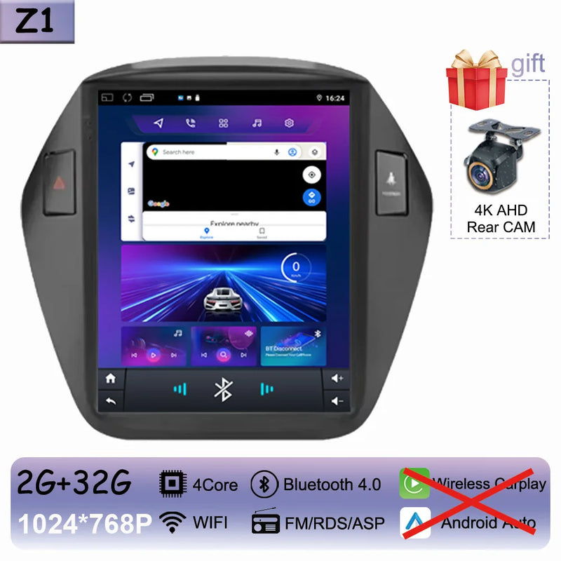 Autoradio CarPlay Hyundai ix35 (2009-2015) – Écran vertical 9,7 pouces, jusqu'à 8 Go + 256 Go, vue 32