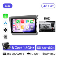 Autoradio CarPlay Honda Civic 9 (2012-2016) – Écran 9 pouces IPS, jusqu'à 8 Go + 256 Go, vue 37