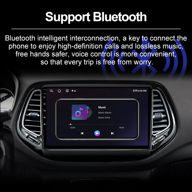 Autoradio CarPlay Fiat 500X (2014-2020) – Écran IPS 7 pouces, jusqu'à 8 Go + 256 Go, vue 5