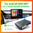 Boîtier CarPlay Audi A8 (2012-2015) MMI 3G – Écran d'origine conservé, sans fil